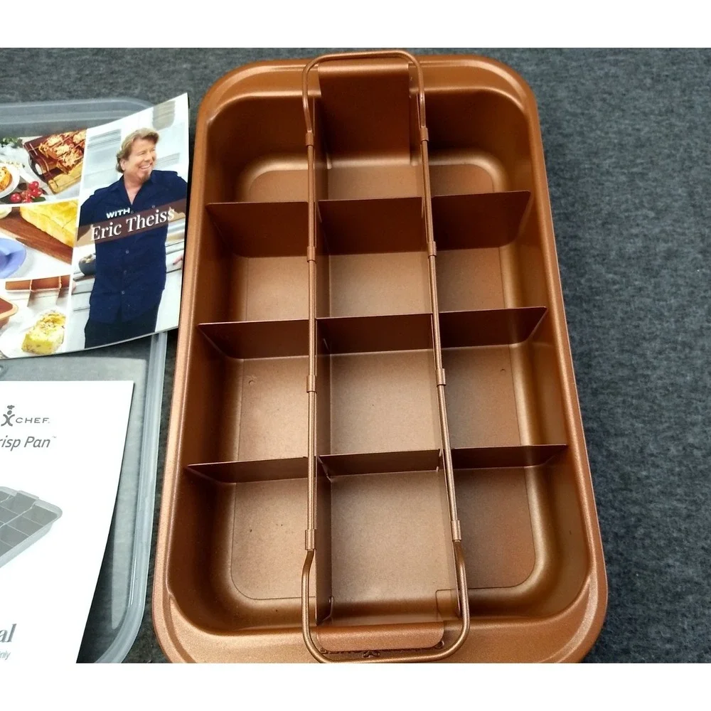 Copper Chef Bake & Crisp Pan 4 pc Set‎ Eric Theiss Recipes 13 x 7.5